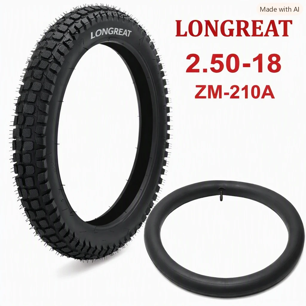 🏍️ Goma Longreat 2.50‑18 ZM‑210A con cámara's foto | TorkE |  BizneCubano